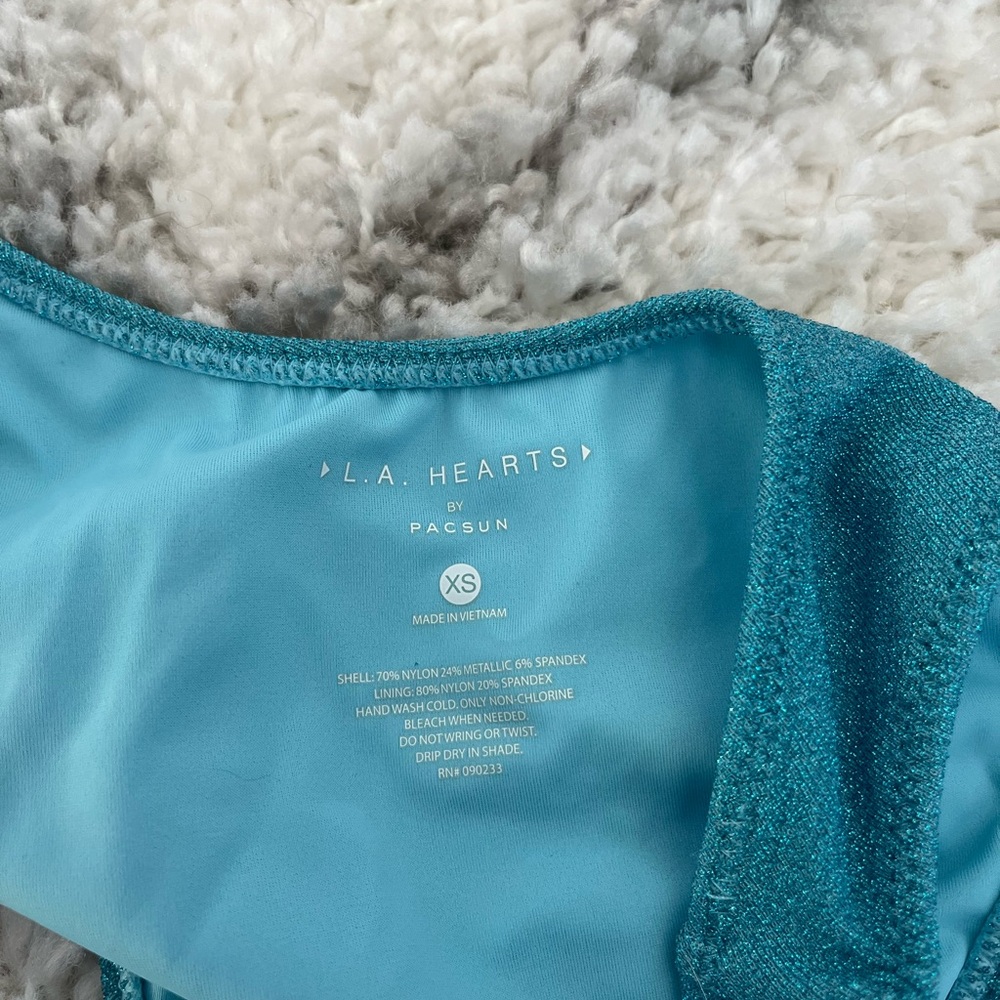 PacSun Blue High-Leg Bikini Swimwear - Picture 4 of 4